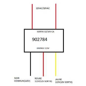 TDC Power Transformateur intégré 12 VAC - 4.25A - 51 VA