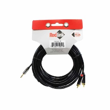 RedLink Câble stéréo 3.5mm mâle à 2x RCA mâle - 8M