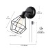 Globe  Plug-in or Wired Indoor Wall Sconce Light - 60 W - Matte Black