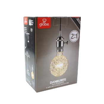 Globe Plug-in Pendant - Brushed Steel