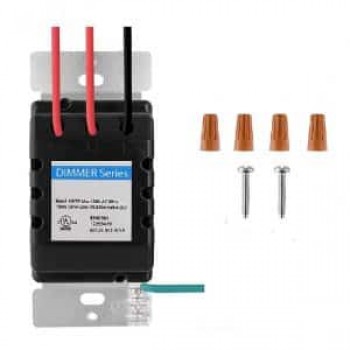 Decora Slide Wall Dimmer with Preset Switch - Single Pole/3-Way - White - Pack of 2