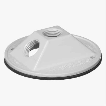 PureVolt Weatherproof Round Lamp Holder Cover with Gasket - 4 in