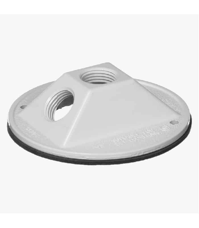 PureVolt Weatherproof Round Lamp Holder Cover with Gasket - 4 in