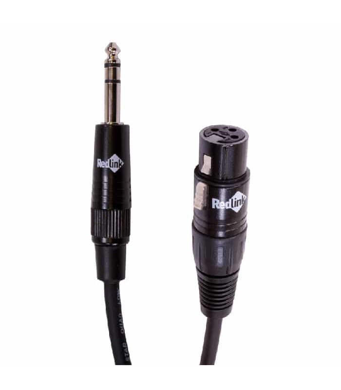 RedLink XLR female to 6.3mm male balanced cable - 3m