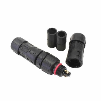 PureVolt Connecteur M12 étanche pour câble de 22/18 AWG - IP67 - 2 pins - Mâle/Femelle