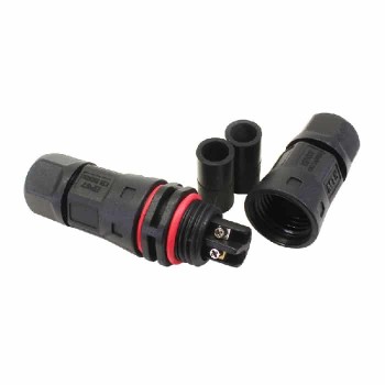 PureVolt Waterproof M15 Connector for 22/18 AWG Cable - IP67 - 2 Pin - Male/Female