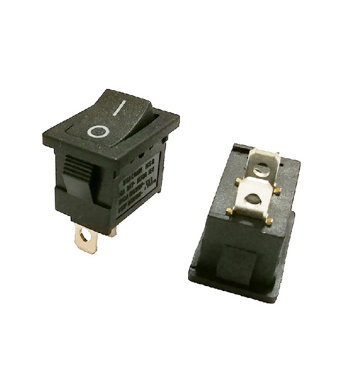 Momentary ON / OFF Toggle Switch - 2 Pins - 125 V - 16 A - Black