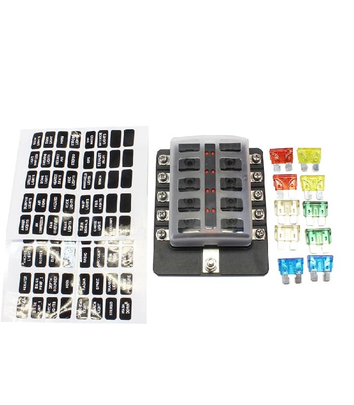 PureVolt Modular Blade Fuse Blocks - 10-Way