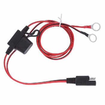 PureVolt SAE Extension Cable with ATC Fuse to Ring Terminals - 1 m