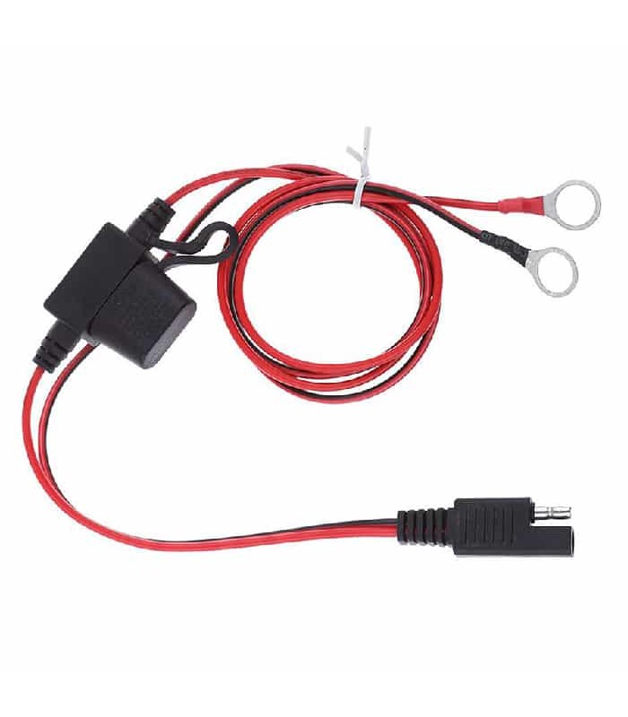 PureVolt SAE Extension Cable with ATC Fuse to Ring Terminals - 1 m