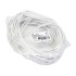 PureVolt Fil électrique multibrins plat - 2C/18 AWG - SPT-1 - FT2 - Blanc - 15 m