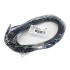 PureVolt Fil électrique multibrins plat - 2C/18 AWG - SPT-1 - FT2 - Noir - 5 m