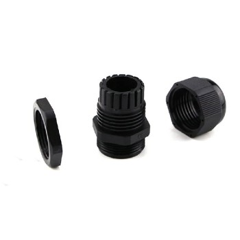 RedLink Nylon Cable Gland 13 to 18 mm - Black - Pack of 2