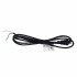 PureVolt NEMA 1-15P Polarized AC Cord - 2 C/18 AWG - SVT - Black - 2 M