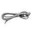 PureVolt 90° CA Cord NEMA 5-15P - 3 C/14 AWG - SJT - Grey - 2 M