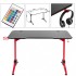 Ason Decor Ergonomic Computer Gaming Desk - 120 cm x 60 cm - Red and Black