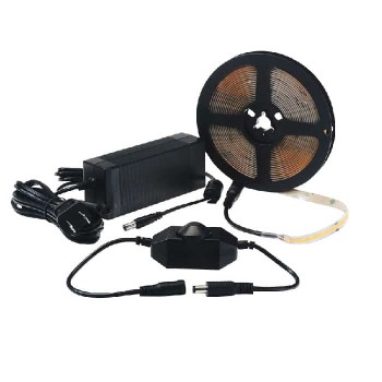 Ason Decor Bande DEL COB flexible avec gradateur - 24 V - 320 DEL/m - IP20 - 6000 K - 5 mètres