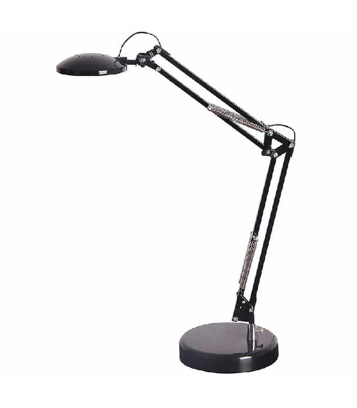 Lampe de bureau DEL avec bras ajustable - 5W - Noir