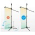 Moukey Dual Boom Microphone Tripod Set with Stand and Windshields 80cm to 132cm - 5 Pieces