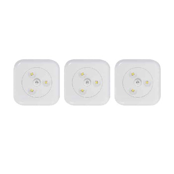 Set of 3 LED Lighting Pucks - 3000 K - White