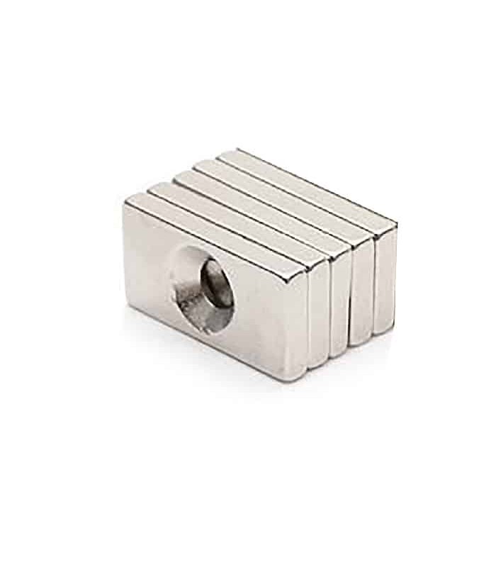 Rectangle Neodymium Magnet - 20mm x 10mm x 3mm - Pack of 5
