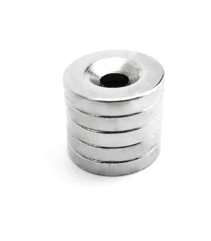 Neodymium Magnet - Ring - 12 mm x 3 mm - Pack of 5