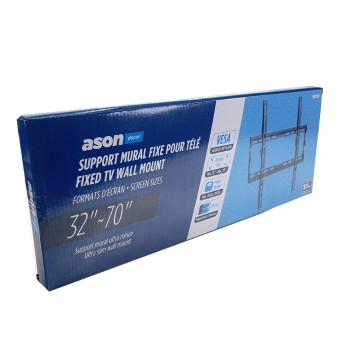 Ason Decor Support mural inclinable pour téléviseur à écran plat de 32 po à 70 po - 45 Kg