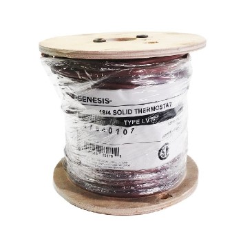 Genesis Fil électrique solide - 4C/18 AWG - FT4 - LVT - Brun - Vendu au mètre
