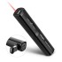 Piesen Wireless Presentation Remote with Integrated Laser Pointer and USB Charger - Black