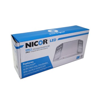 Unité d'éclairage d'urgence à double tête - 2 x 1.2 W