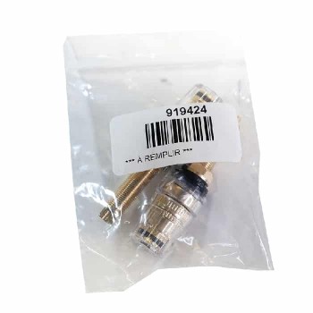 Bornier banane femelle châssis - Plaqué or - Paire