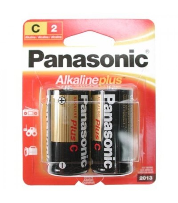 Panasonic Plus C Size Battery, 2 pack