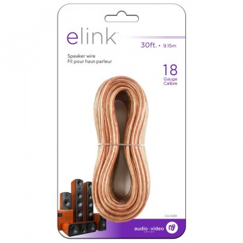 eLink Fil à haut-parleur 2/18 AWG - 30 pieds