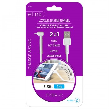 eLink 2 en 1 Câble Type-C avec support 3.3pi