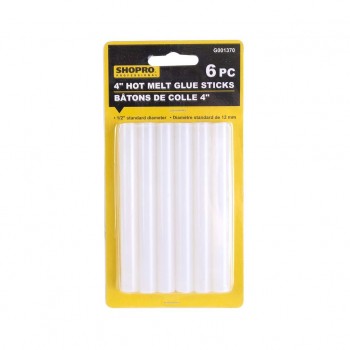 Bâtonnets de colle 4 po. diamètre 12mm paquet de 6 de SHOPRO