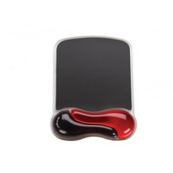 Kensington Duo Gel Mouse Pad Wrist Rest - Black/Red