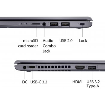 ASUS Vivobook 14 in Laptop AMD Ryzen 3 3250U 8GB RAM 512GB SSD - Recertified