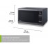 Panasonic NNSC688S 1200W Inverter Microwave Oven 1.3 Cu.ft, Black Stainless Steel - Recertified