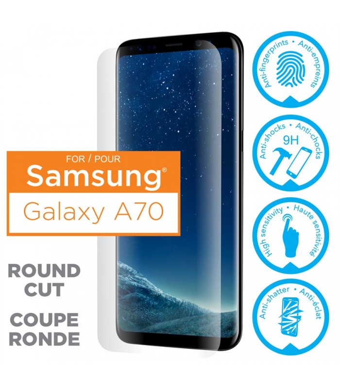 Protecteur en verre trempé pour Samsung Galaxy A70 de eLink