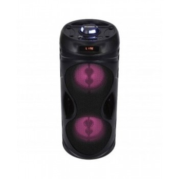 Sylvania SP962 Système de Son Portatif Rechargeable à Double Éclairage Bluetooth de 10 watts avec radio FM - Boîte Ouverte