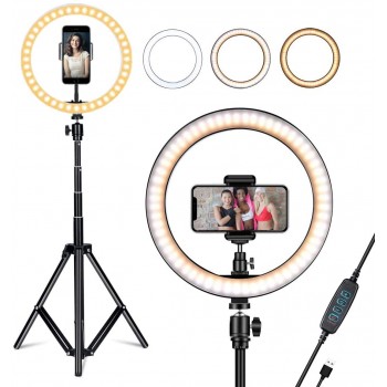 PowerDEL Lumière DEL 10 po.avec trépied 3 modes