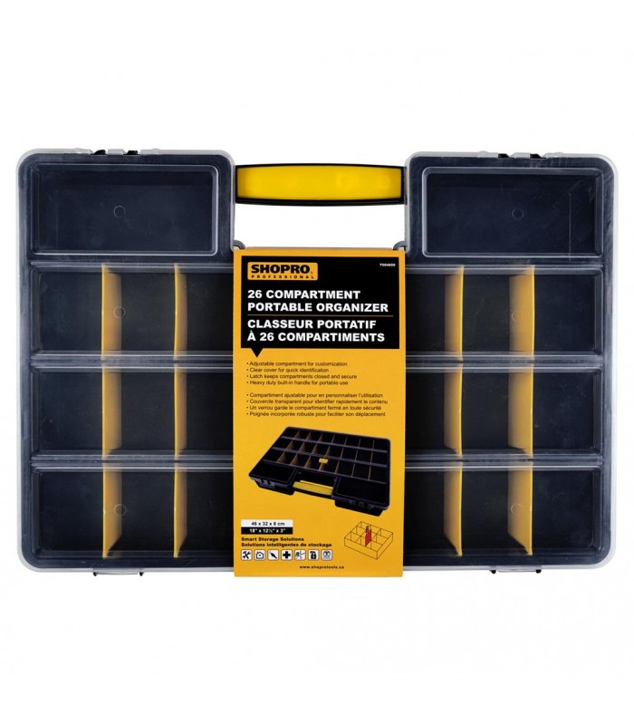 SHOPRO 26-Compartment Portable Organizer