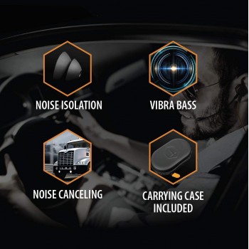 ToughTested Écouteurs intra-auriculaires avec suppression du bruit Bluetooth sans fil