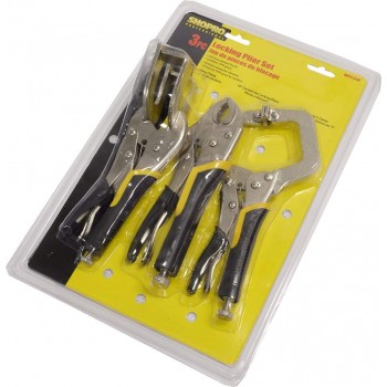 SHOPRO 3-Piece Locking Pliers Set HD