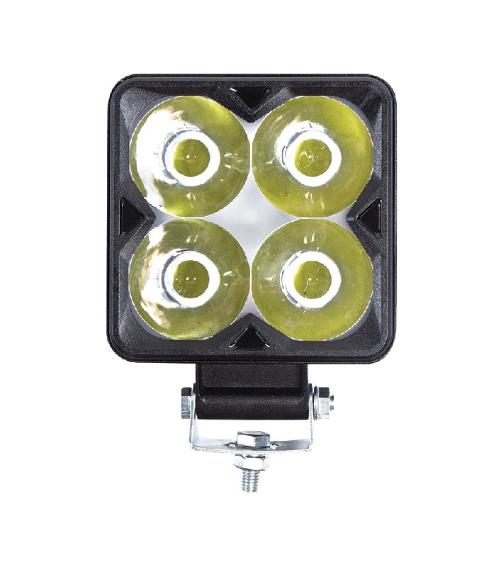 AddTools Projecteur d'éclairage DEL COB de 4.7 po pour véhicule - Carré - 40 W - IP67 - 6000 K