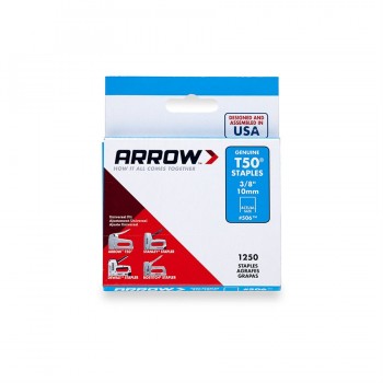 Arrow Fastener 506 3/8 Inch T50 Staples - Pack of 1250