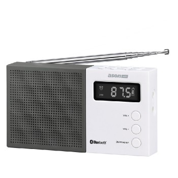 Ason Audio Radio FM portable - Bluetooth - Blanc