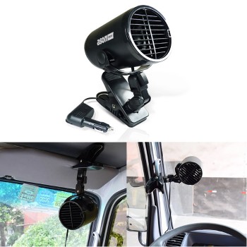 Ason Decor 9 cm Variable Speed Portable Fan with Clamp and Cigarette Lighter Connector for Car - 12 V