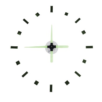 Ason Decor Adhesive Wall Clock with LED Lights, Motion Detector and Photoelectric Sensor - 600 m