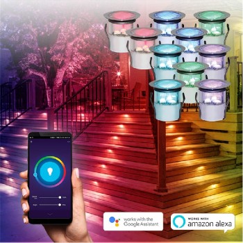 Ason Decor Smart Set of 10 Recessed LED lights - IP67 - RGB
